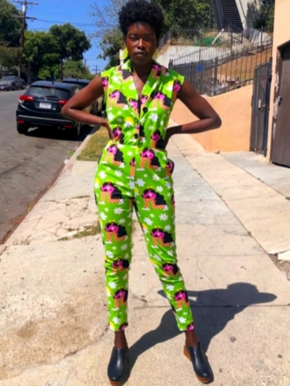 Nooworks Magic Suit Green Checkered Ladies Print